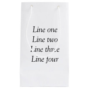 Petit Sac Cadeau Votre message ici ajoutez le nom de texte image mo
