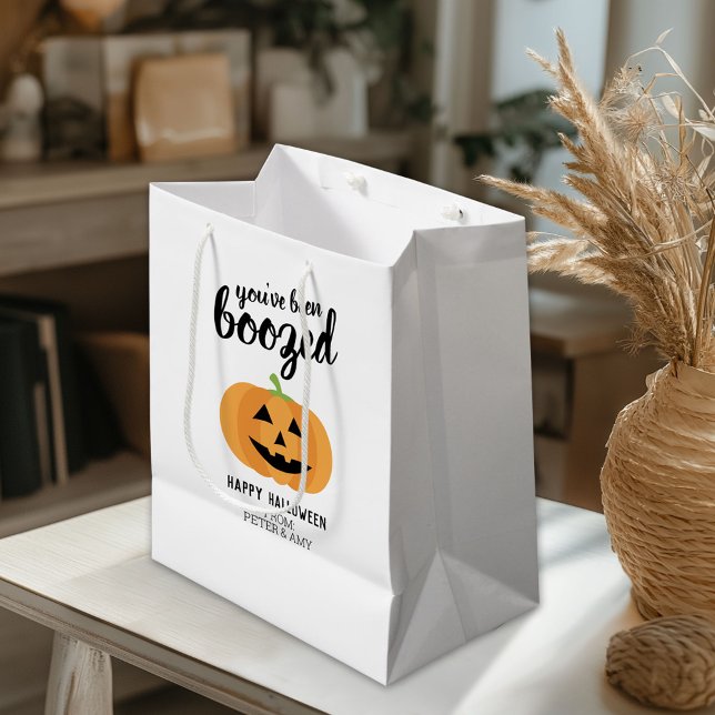 Petit Sac Cadeau Vous avez été boosté - Citrouille Halloween Party (Custom Gift Bag)