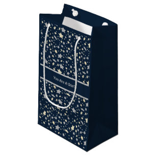 Petit Sac Cadeau Vous Êtes Une Étoile ! Élégant bleu moderne