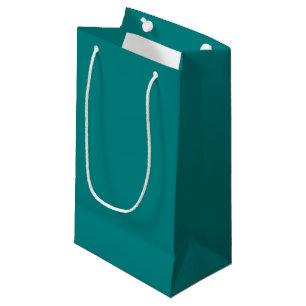 Petit Sac Cadeau Vrai Turquoise