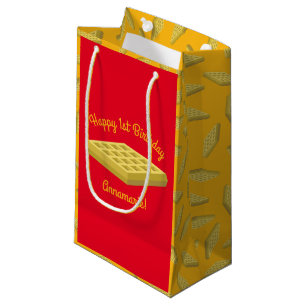Petit Sac Cadeau Waffle Cute Breakfast Brunch Enfants 1er Anniversa