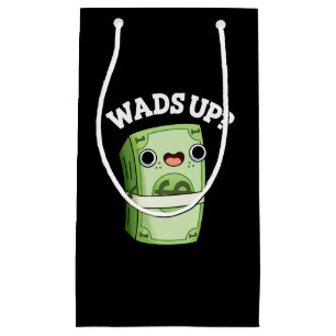 Petit Sac Cadeau Waves Up Funny Money Pun Dark BG