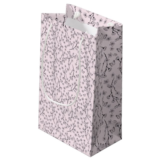 Petit Sac Cadeau Whimsy en fleurs (Dos Angle)