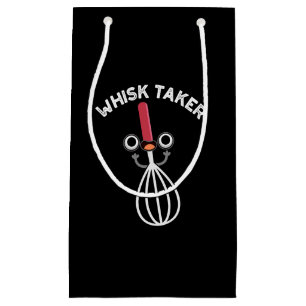 Petit Sac Cadeau Whisk Take Funny Baking Pun Dark BG