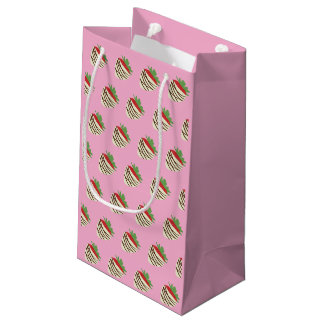 Petit Sac Cadeau White Chocolate-Covered Strawberry