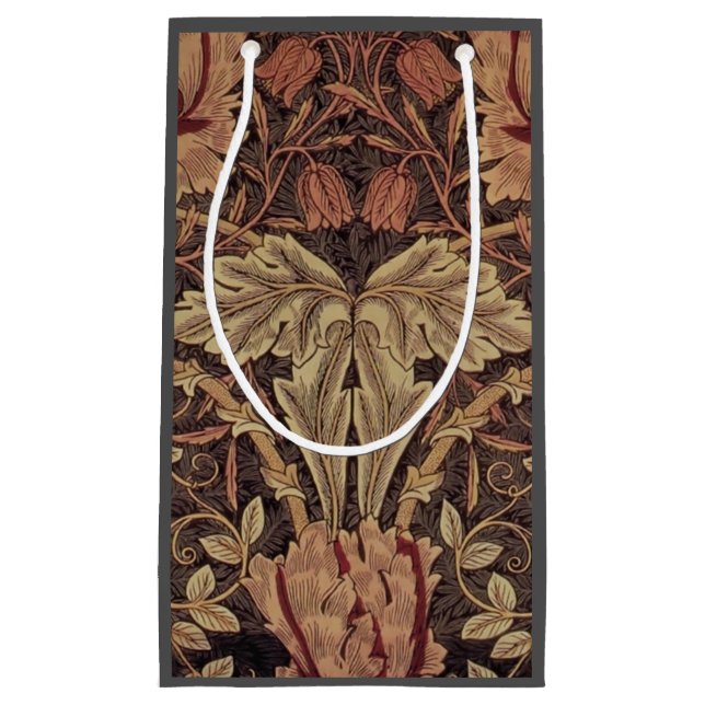 Petit Sac Cadeau William Morris Honeysuckle Classic English Art (Devant)