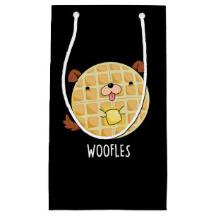 Petit Sac Cadeau Woofles Doggy Doggy Waffle Pun Dark BG
