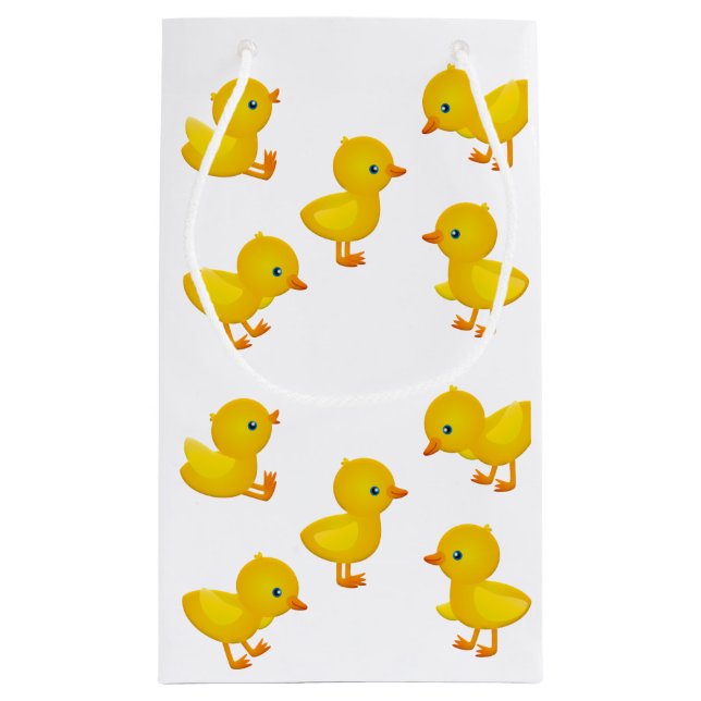 Petit Sac Cadeau Yellow Baby Chicks Gift Bag (Dos)