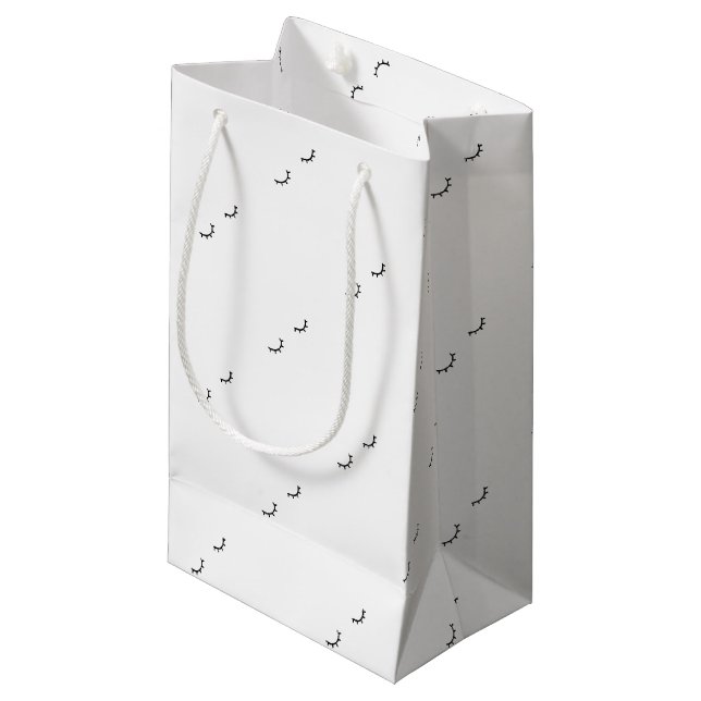 Petit Sac Cadeau Yeux fermés, juste cils (Devant Angle)