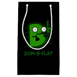 Petit Sac Cadeau Zom-B-Flat Funny Zombie Music Pun Dark BG