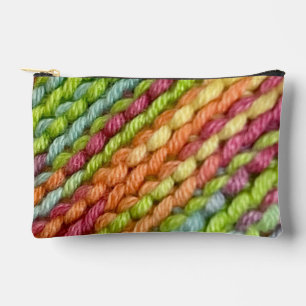 Petit Sac De Zipper Avec Photo Tricot De Gros Plan