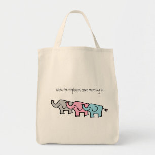 petit sac fourre-tout à éléphants des IWW