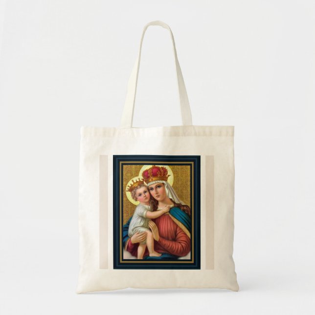 Petit Sac fourre-tout de Noël Madonna et Enfant (Devant)
