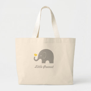 Petit Sac fourre-tout Eléphant Arachide, Coeur Jau