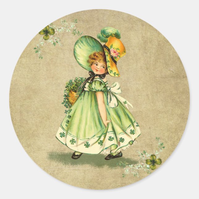 Petit Saint Patty's Day Girl- Sticker (Devant)