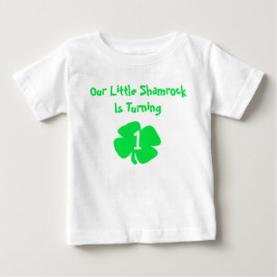 Petit Shamrock 1er anniversaire T-shirt bébé