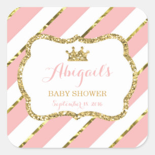 Petit Sticker Princesse, Rose, Parties scintillant