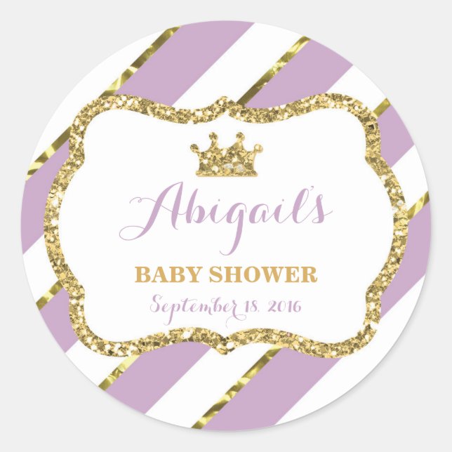 Petit Sticker Princesse, Violet, Parties scintilla (Devant)