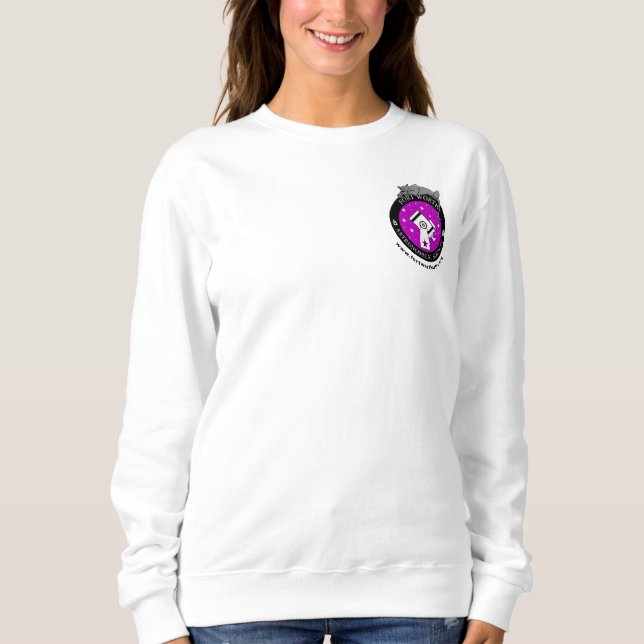 Petit Sweatshirt de logo officiel pour femmes blan (Devant)