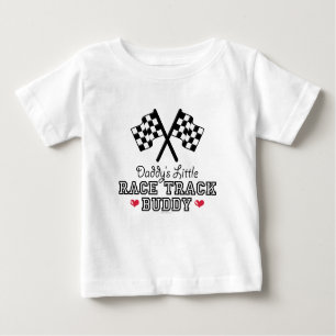 Petit T-shirt de bébé d'ami de voie de course du