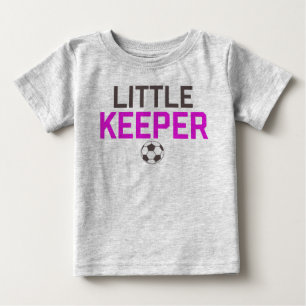 Petit T-shirt de bébé de but du football de