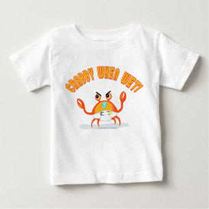 Petit T-shirt de bébé de crabe
