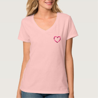 Petit T-shirt de coeur rose