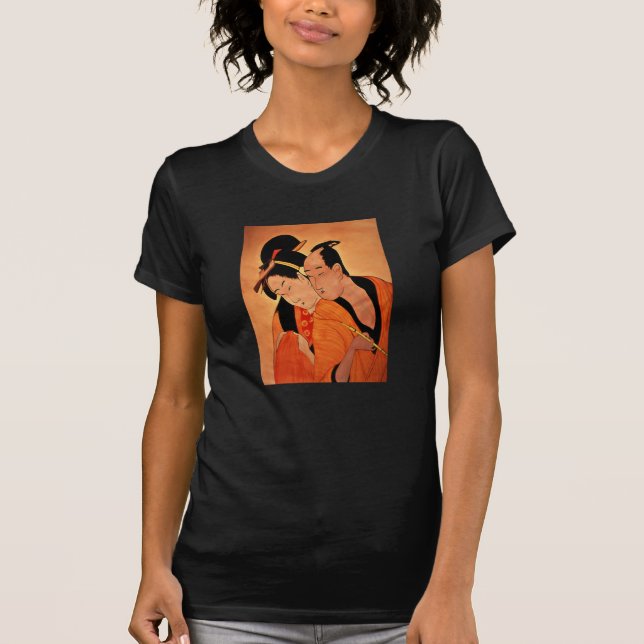 Petit T-shirt de dames japonaises de couples (Devant)