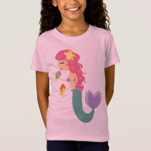 Petit T-shirt de fille de sirène