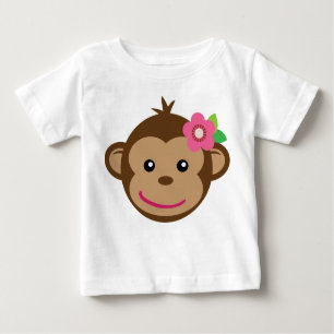 Petit T-shirt de singe (fille)