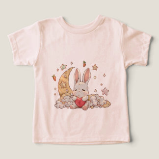 Petit T-shirt mignon pour fille en bas âge