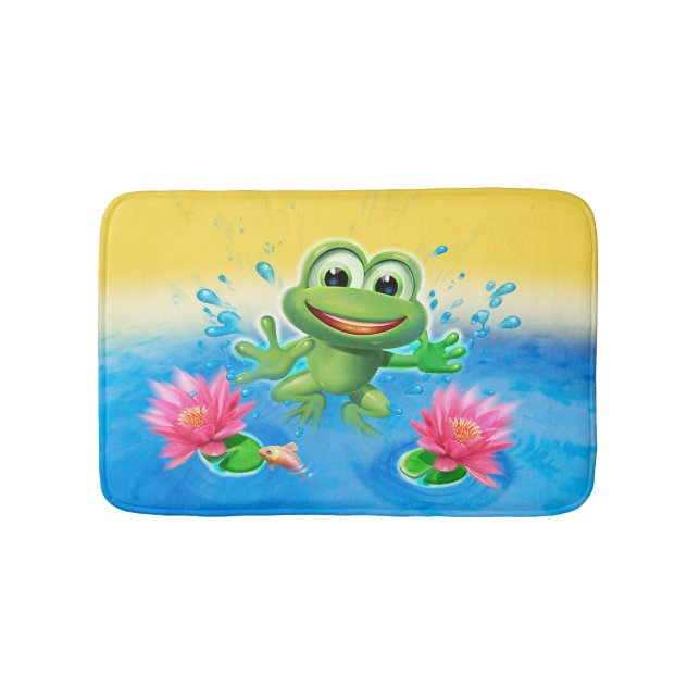 Petit tapis de bain Modèle Leap Frog. (Devant)