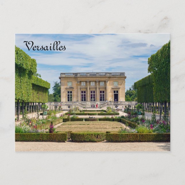 Petit Trianon und der französische Garten in Versa Postkarte (Vorderseite)