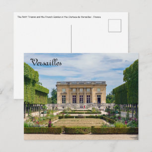 Petit Trianon und der französische Garten in Versa Postkarte