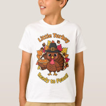 Petit Turc Enfants Thanksgiving T-Shirt - jolie vo