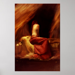 Petite affiche de peinture Regret