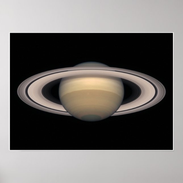 Petite affiche Saturne - Espace et Astronomie cade (Devant)