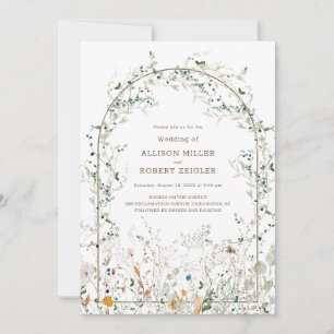 Petite Arche Fleur sauvage Faire-part de mariage