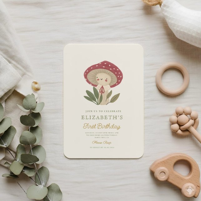 Petite Baby shower de champignons Invitation (Créateur téléchargé)
