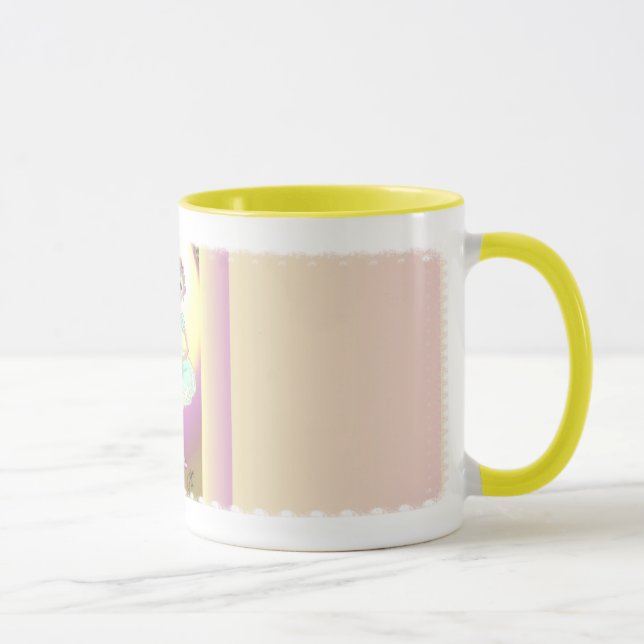 Petite ballerine dans la tasse verte de tutu (Droite)