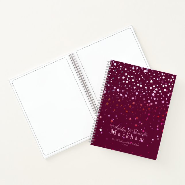 Petite Berry Stars Wedding Notebook Foto Album Notizbuch (Innenseite)