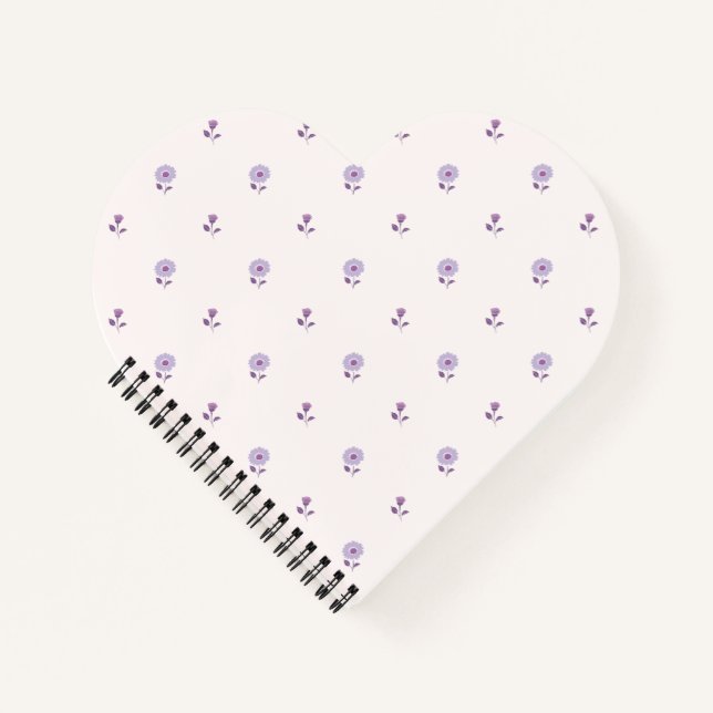 Petite Blossom Lila Notizbuch (Vorderseite)
