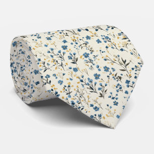 Petite Blue Wildblume Garden Wildblumen Wedding Krawatte