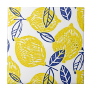 petite carreaux de céramique imprimée au citron