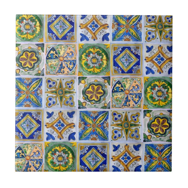Petite carreaux en céramique "Sicilian Mix" de sty (Devant)
