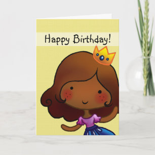 petite carte d'anniversaire personnalisable prince
