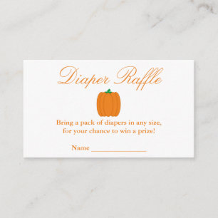 Petite carte de Baby shower Citrouille