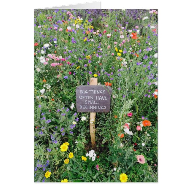 Petite carte de début des grandes choses (Devant)