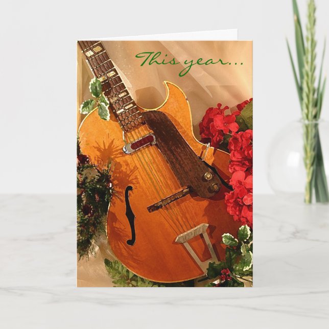Petite carte de Noël bariolée (Devant)