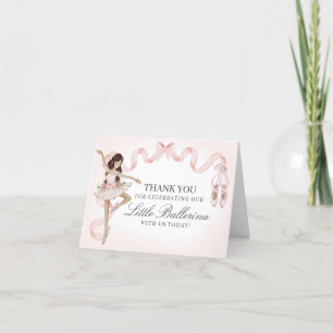 Petite Carte de remerciements Ballerina Anniversai